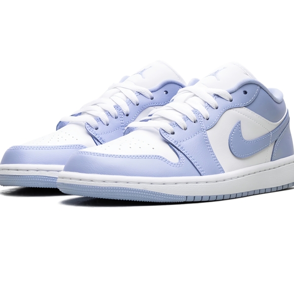 Jordan Women's Sneakers in Light Blue and White - Picture 2 of 4